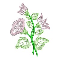 Outline floral design for variegated mulitcoloured thread, machine embroidery design flower variegated thread flower embroidery machine embroidery design npe , needle passion embroidery designs